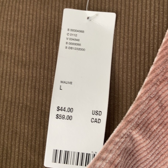 NWT Urban Outfitters Velvet Cropped Long Sleeve - Picture 3 of 7